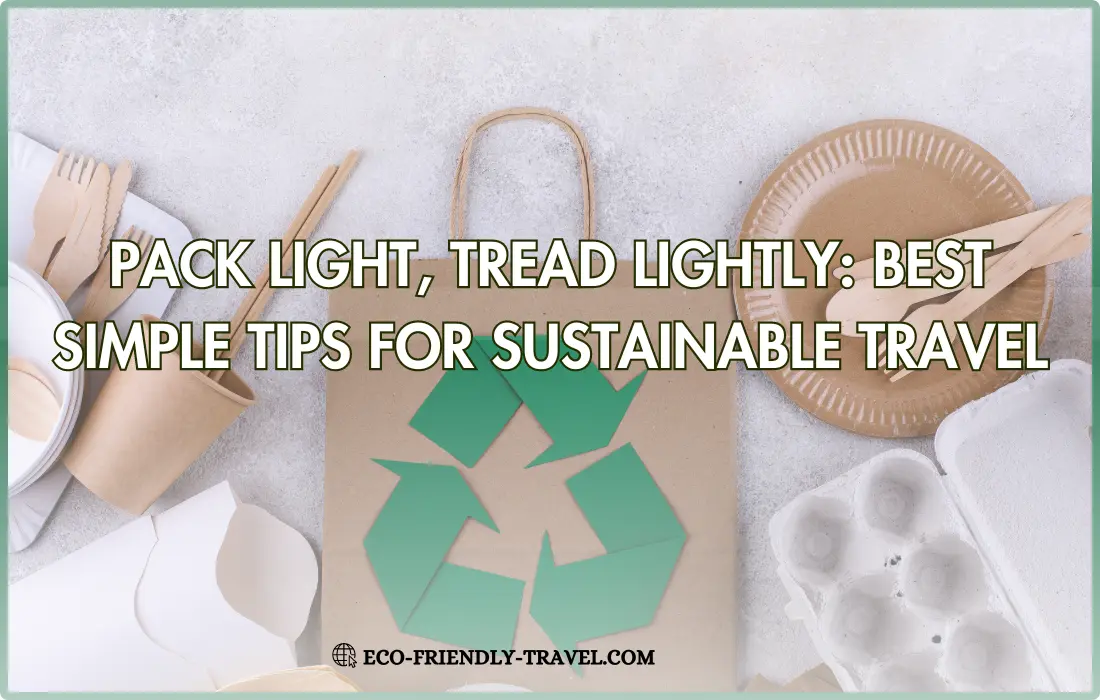 Pack Light, Tread Lightly: Simple Tips for Sustainable Travel